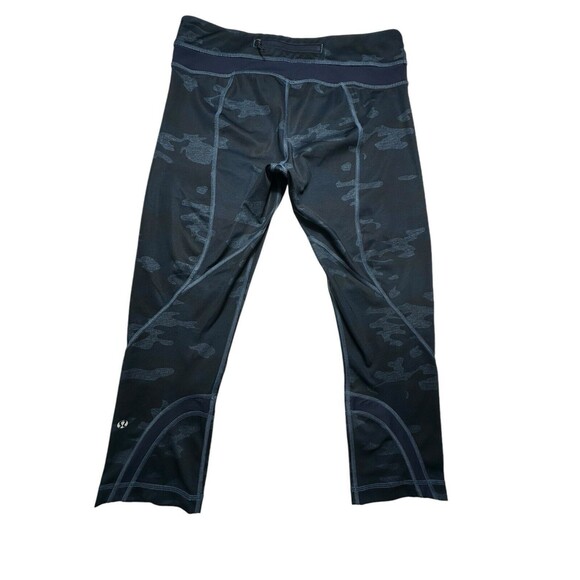 Lululemon Pants - Lululemon Size 8 Run‎ Inspire Crop II Athletic Legging Camo Blue Women’s #EF16-5